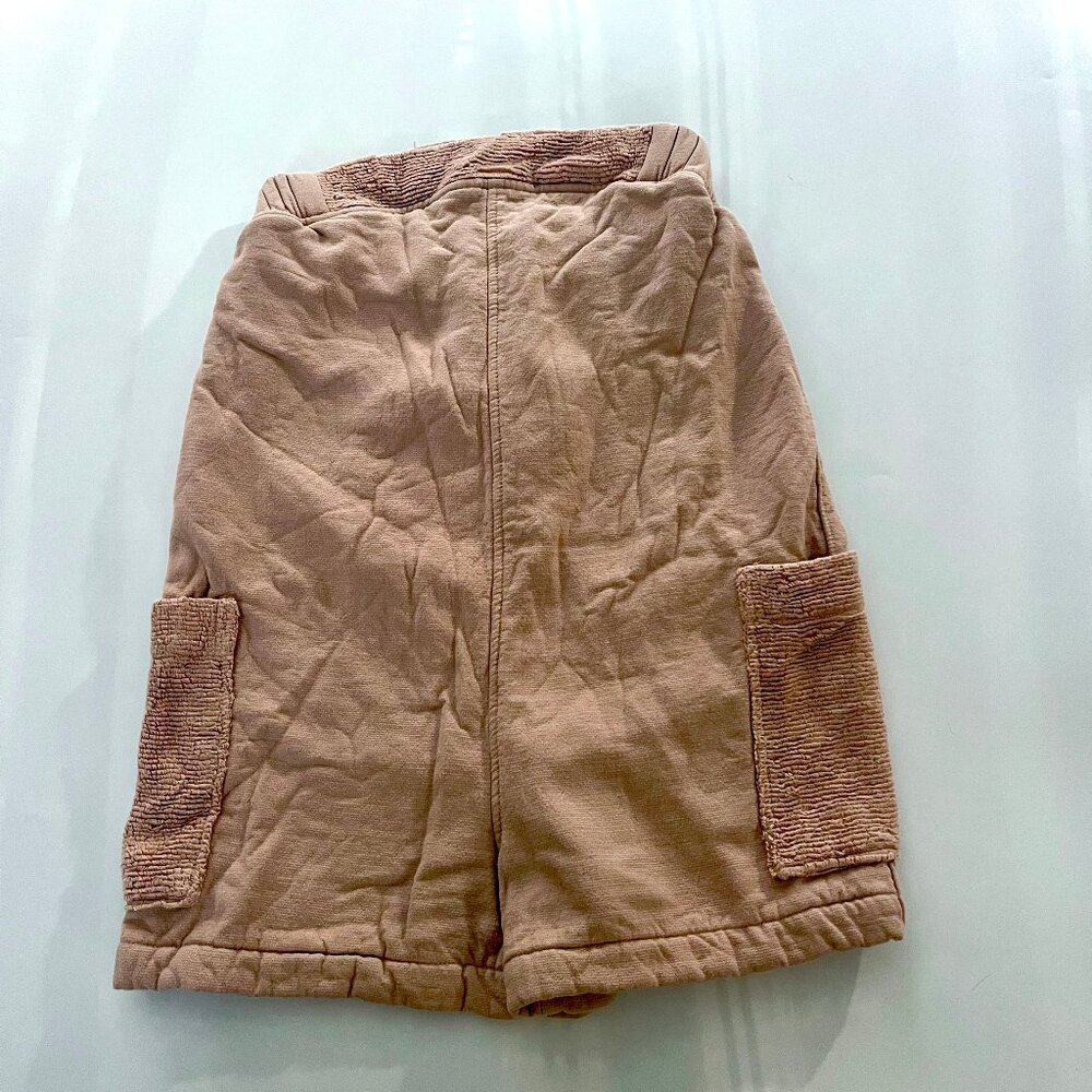 Lunya Womens Cargo style shorts soft 100% cotton tan size XS